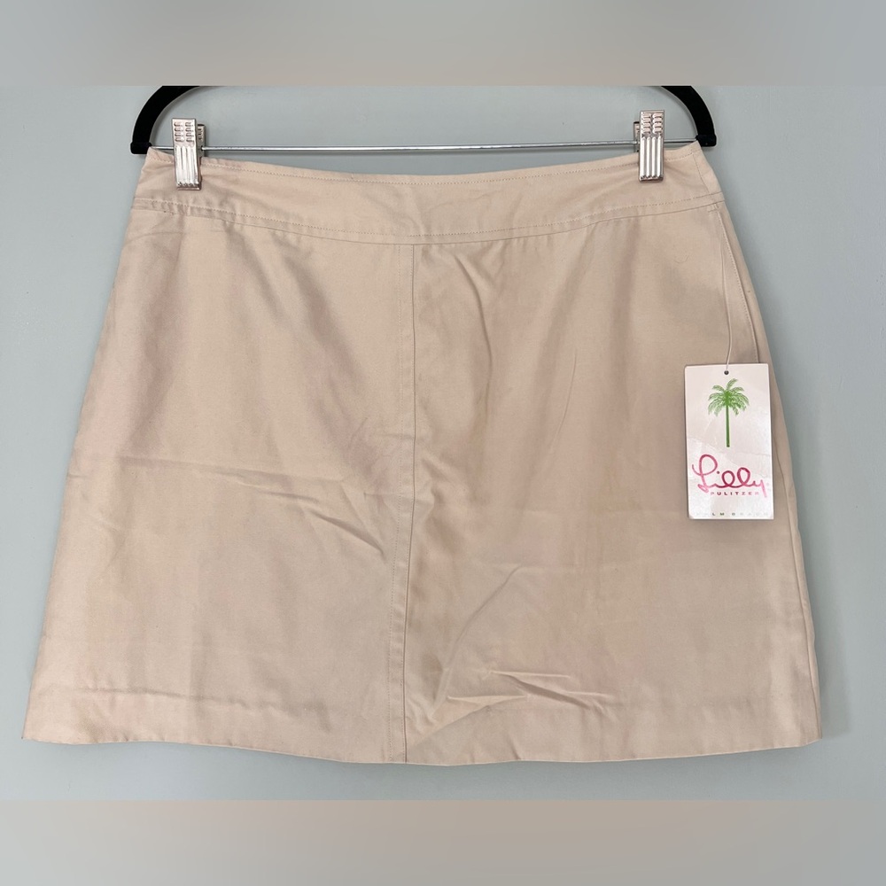 Vintage 90s y2k Lilly Pulitzer Beige Khaki Skort Built-In Shortsโ Size 10 NWT